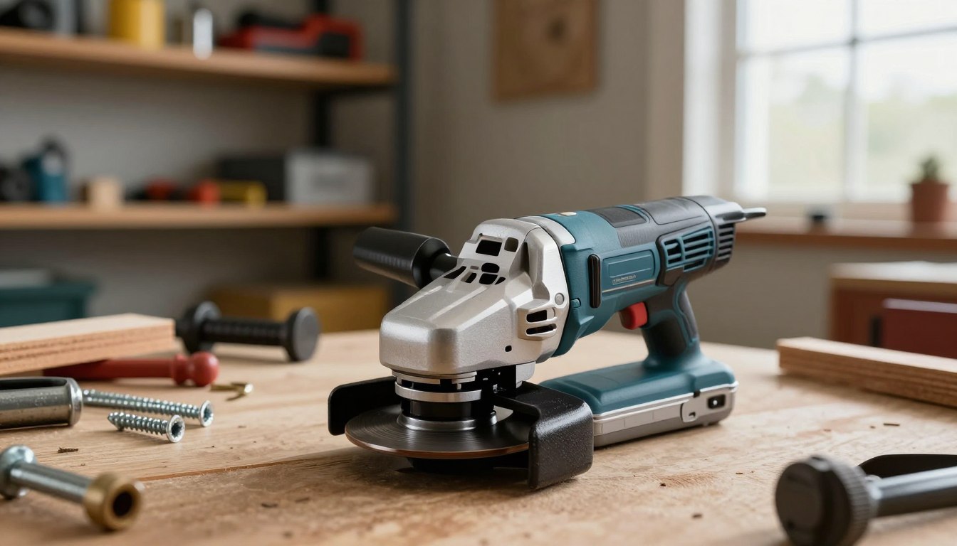 Cordless angle grinder for DIY projects and repairs
